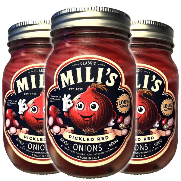 Mili's Pickled Red Onions (3-pack) - 15% OFF
